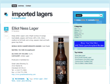 Tablet Screenshot of importedlagers.com